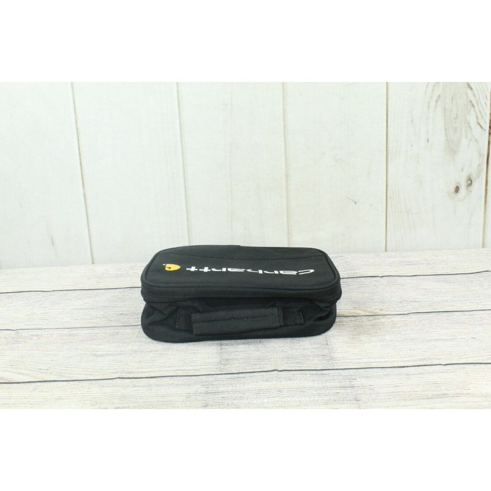 Carhartt Black Polyester Water Repellent Insulated 4 Can Work School Lunch Bag - Picture 7 of 9